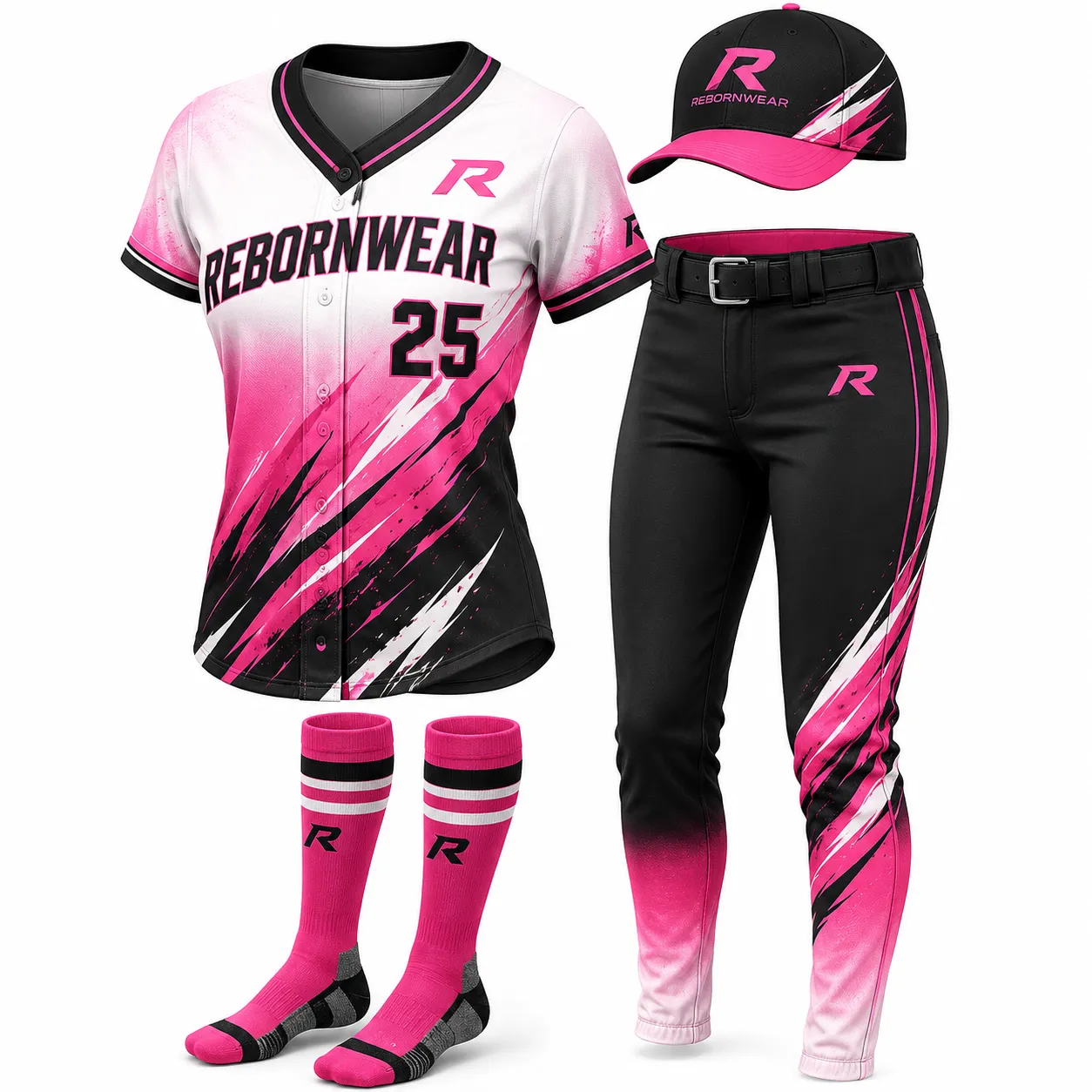 Clean professional custom baseball jersey design
