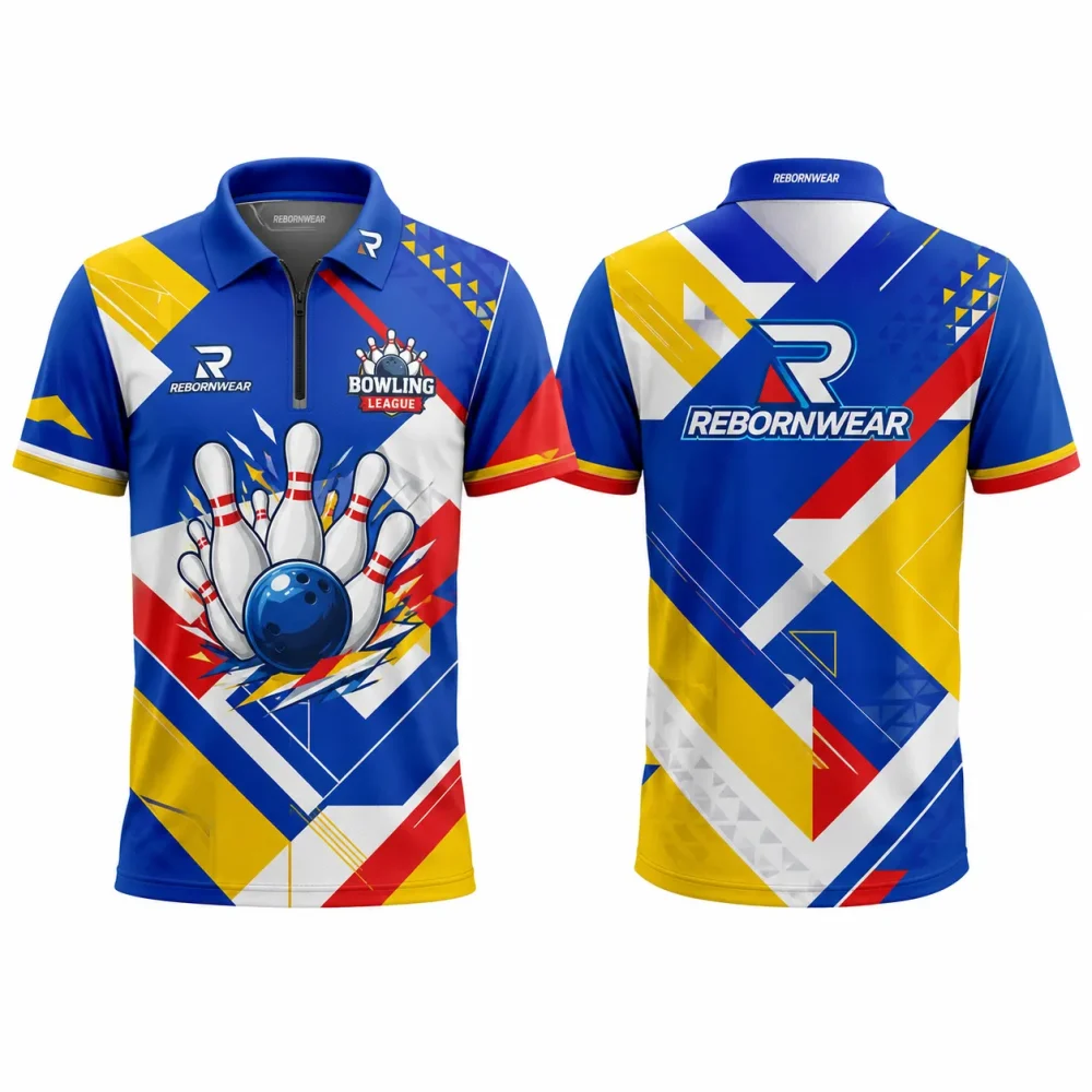 bowling shirts 13 dye sublimated bowling jerseys