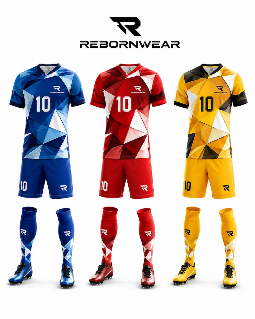 Sublimated custom soccer uniform design by RebornWear