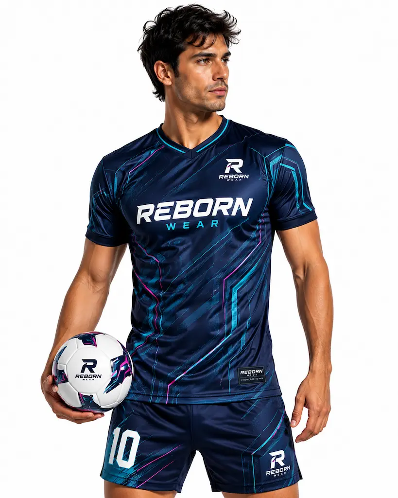 Men's custom soccer uniforms by RebornWear