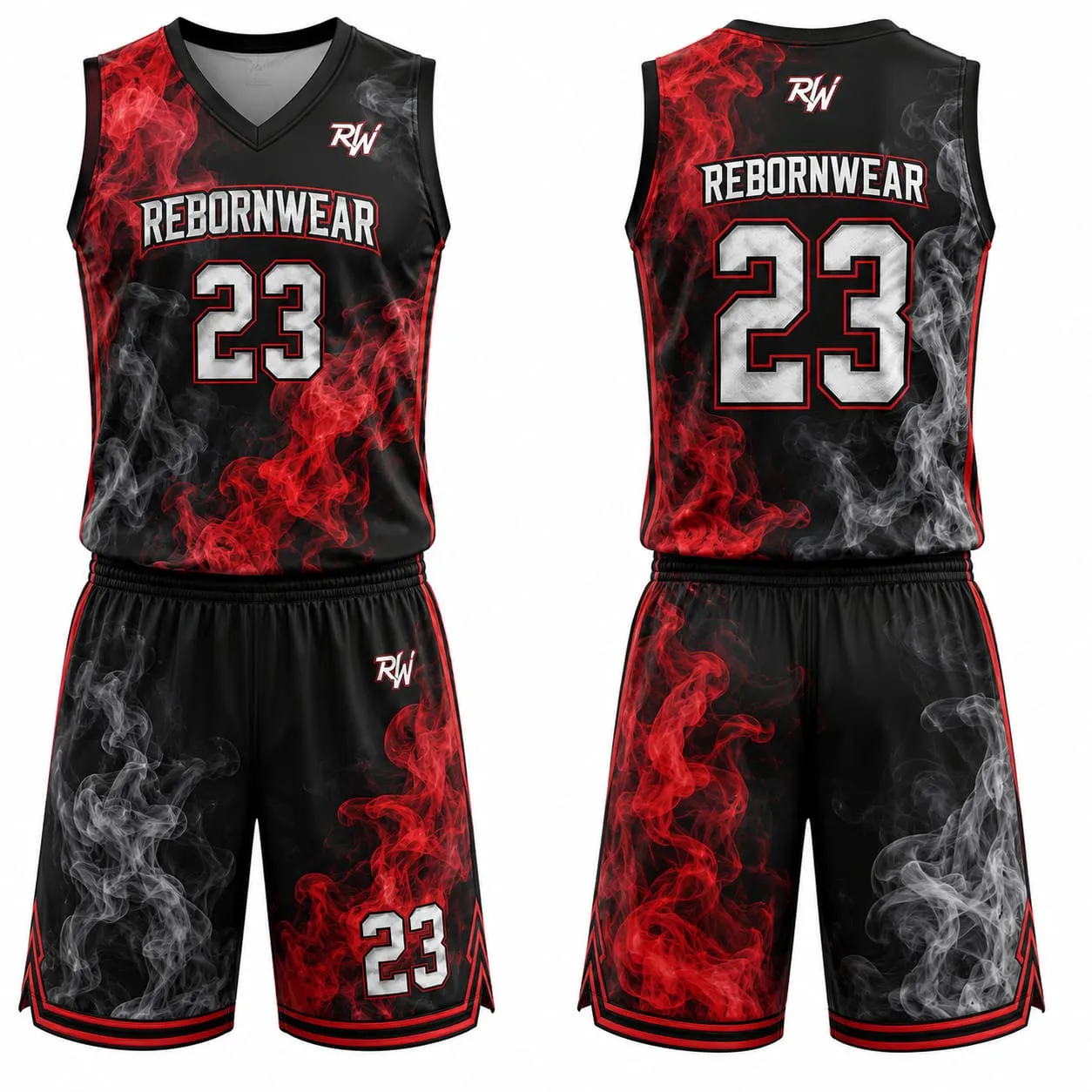 Female Basketball Uniform — Custom Sublimation, Pantone Matched, Factory-Direct 1 Female basketball uniform with full dye sublimation printing—RebornWear Pakistan factory-direct USA
