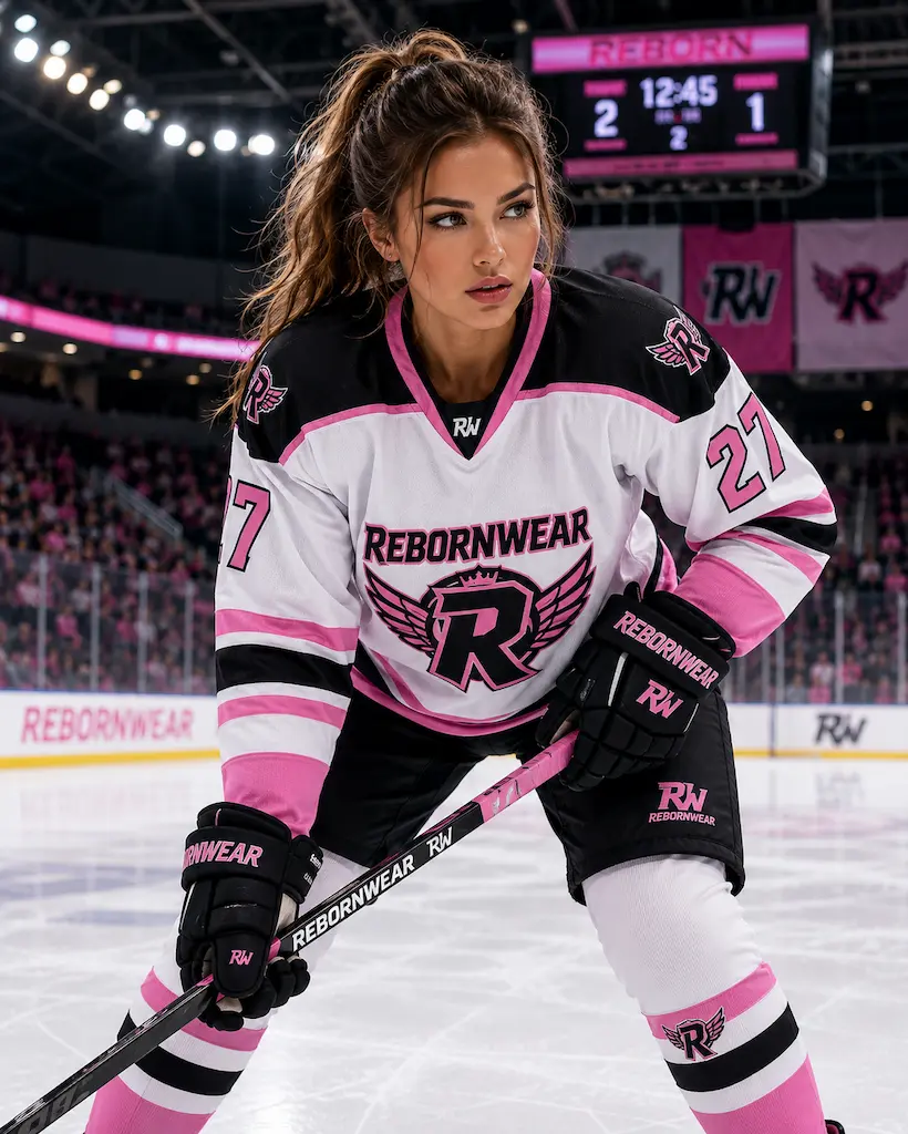 Women's custom ice hockey uniforms by RebornWear