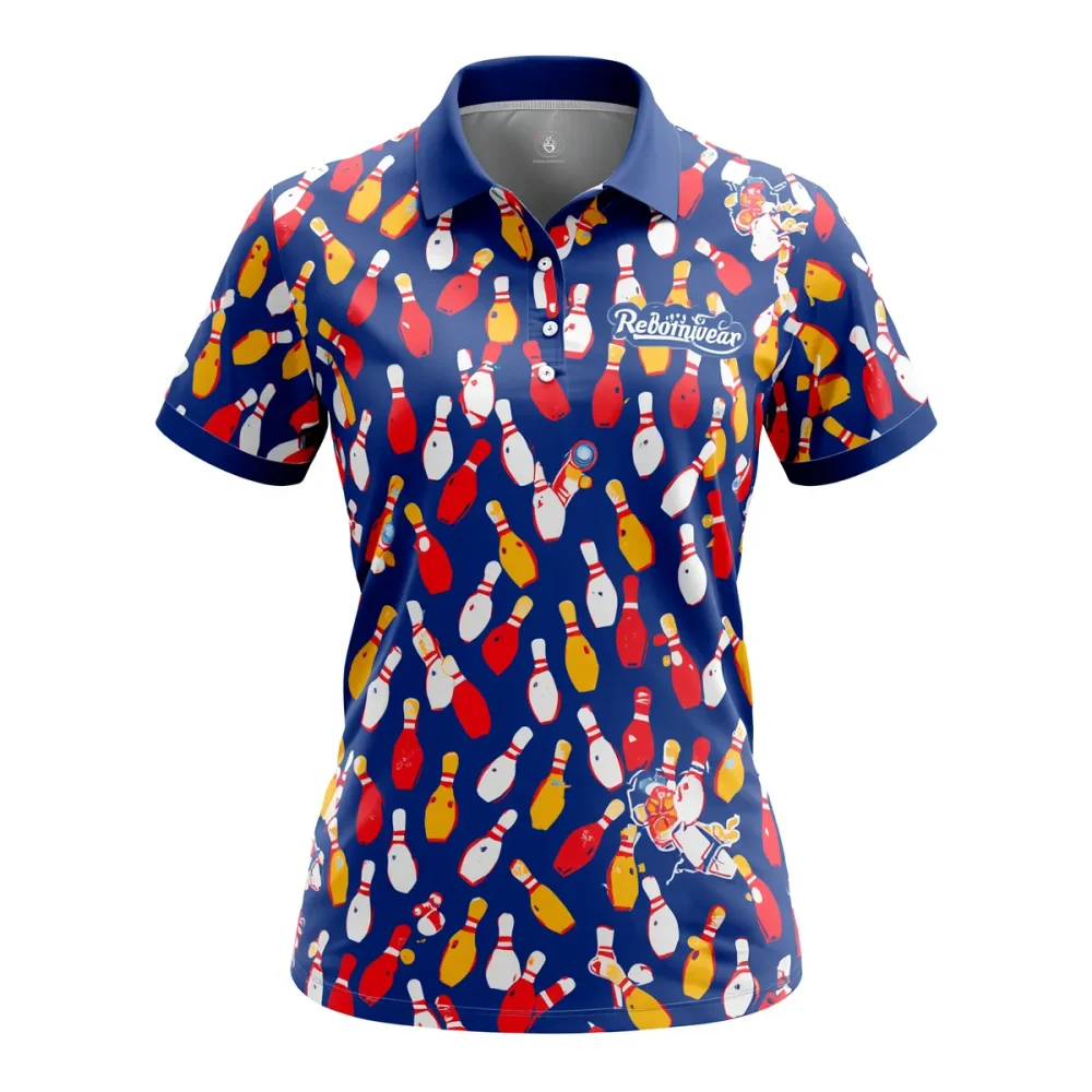 women's bowling polo shirts