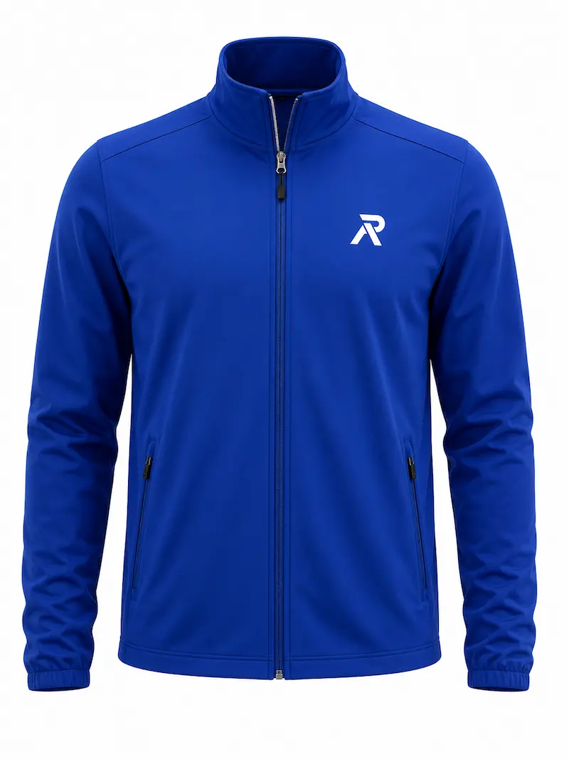 Custom golf jacket in charcoal