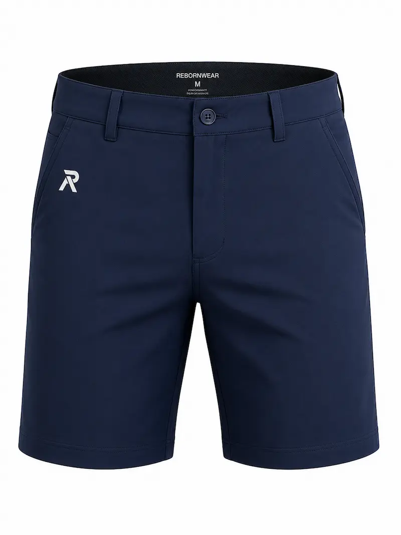 Custom golf shorts in navy
