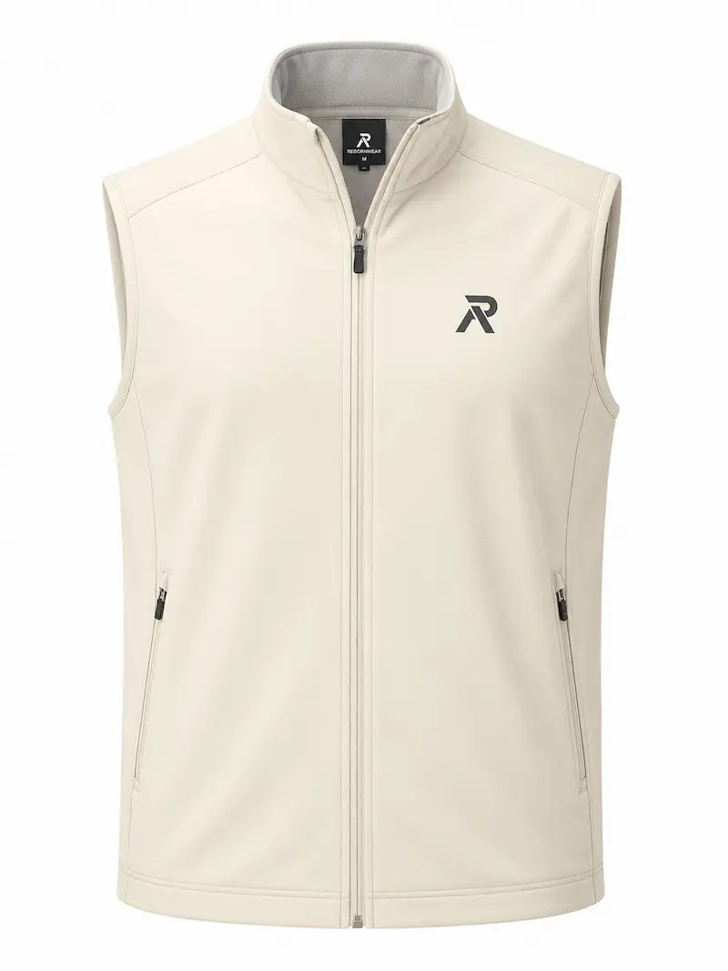 Custom golf vest in navy
