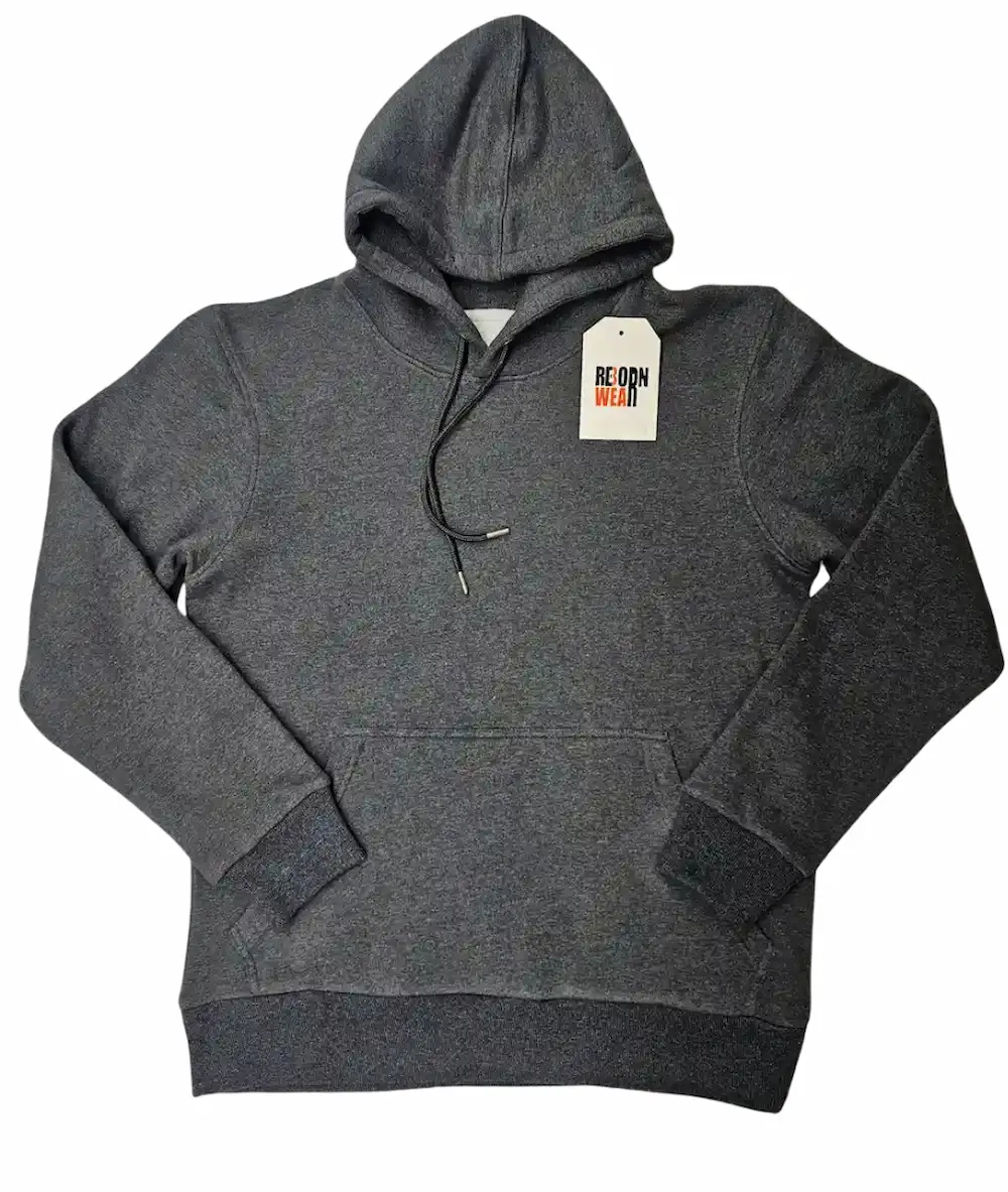 Blank hoodie fabric detail by RebornWear in Sialkot, Pakistan