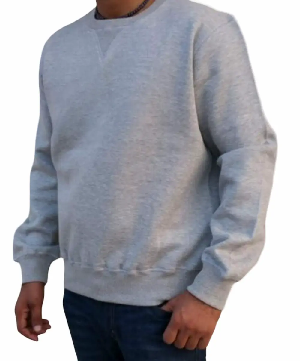 Blank mock neck sweatshirt manufacturer — private label production by RebornWear in Sialkot, Pakistan