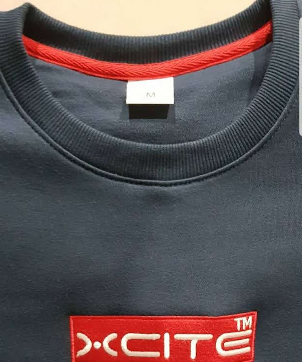 Blank sweatshirt fabric detail by RebornWear in Sialkot, Pakistan