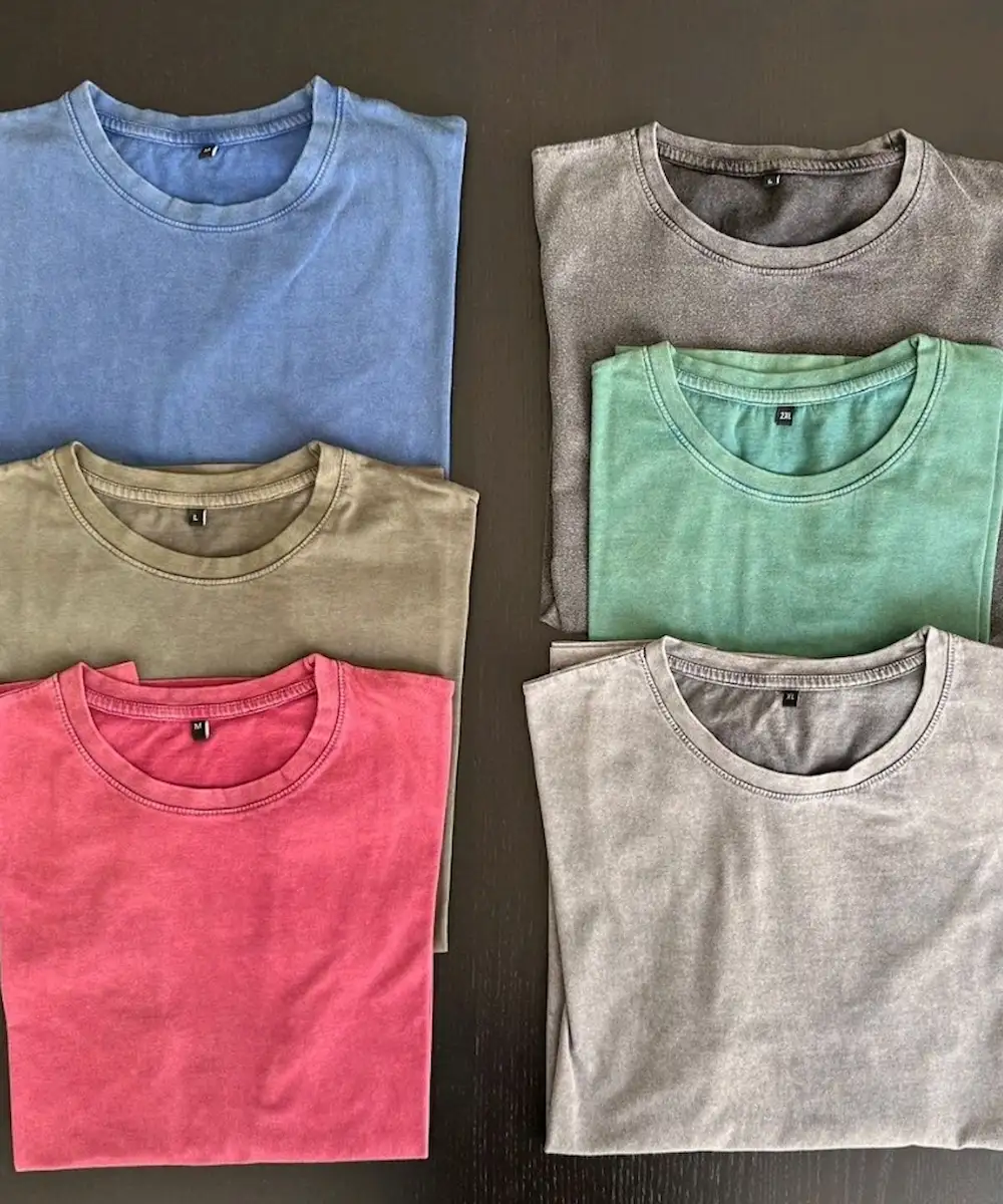 Blank t-shirt fabric detail by RebornWear in Sialkot, Pakistan