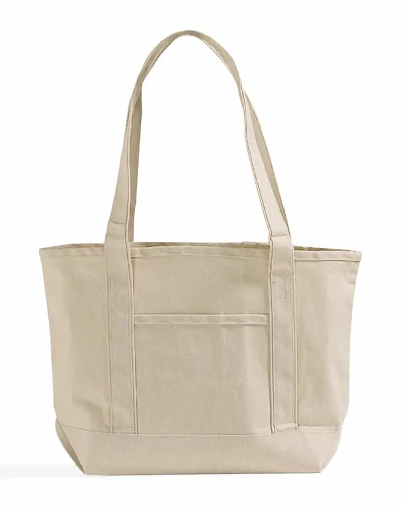 Cotton tote bag with zipper closure by RebornWear