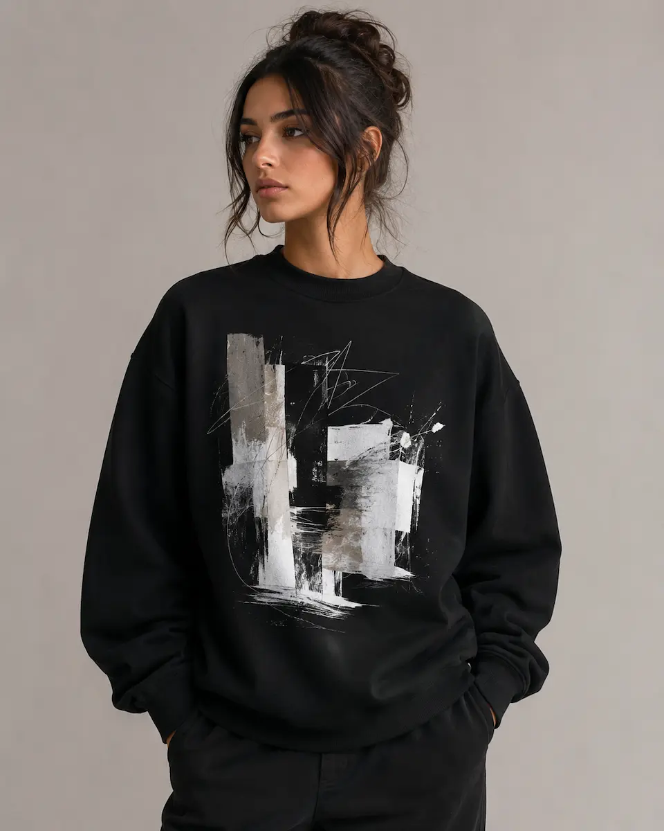 Custom graphic sweatshirt manufacturer by RebornWear