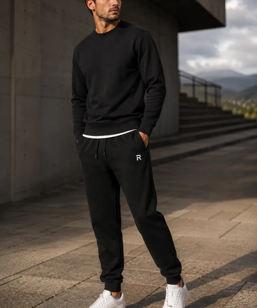 Custom men's joggers and sweatpants manufacturer by RebornWear