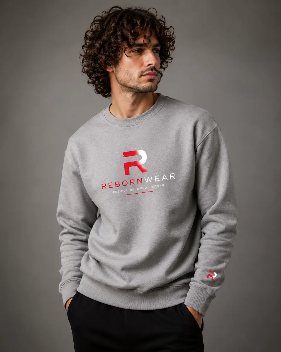 Custom men's sweatshirts manufacturer by RebornWear