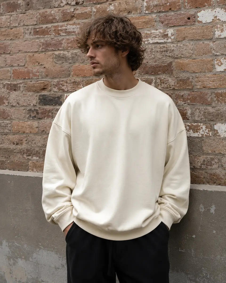 Custom oversized sweatshirt manufacturer by RebornWear