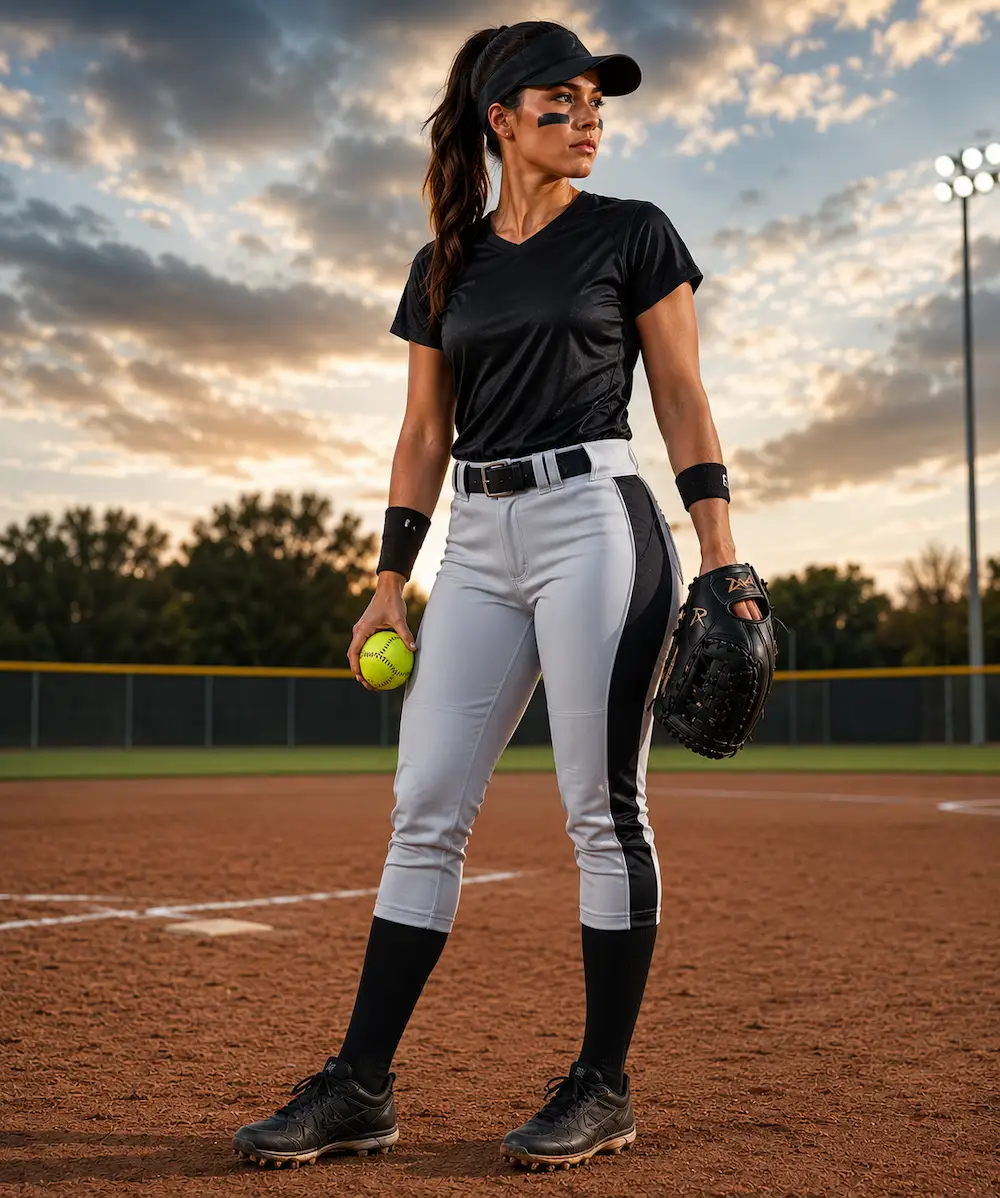 Custom softball pants for fastpitch and slowpitch teams, factory-direct sublimated fit
