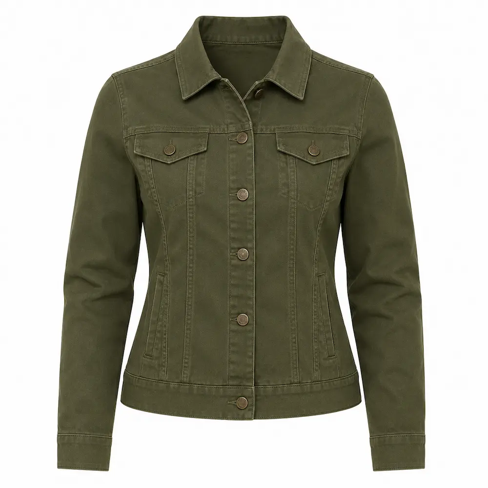 Custom women's canvas jacket manufacturer by RebornWear