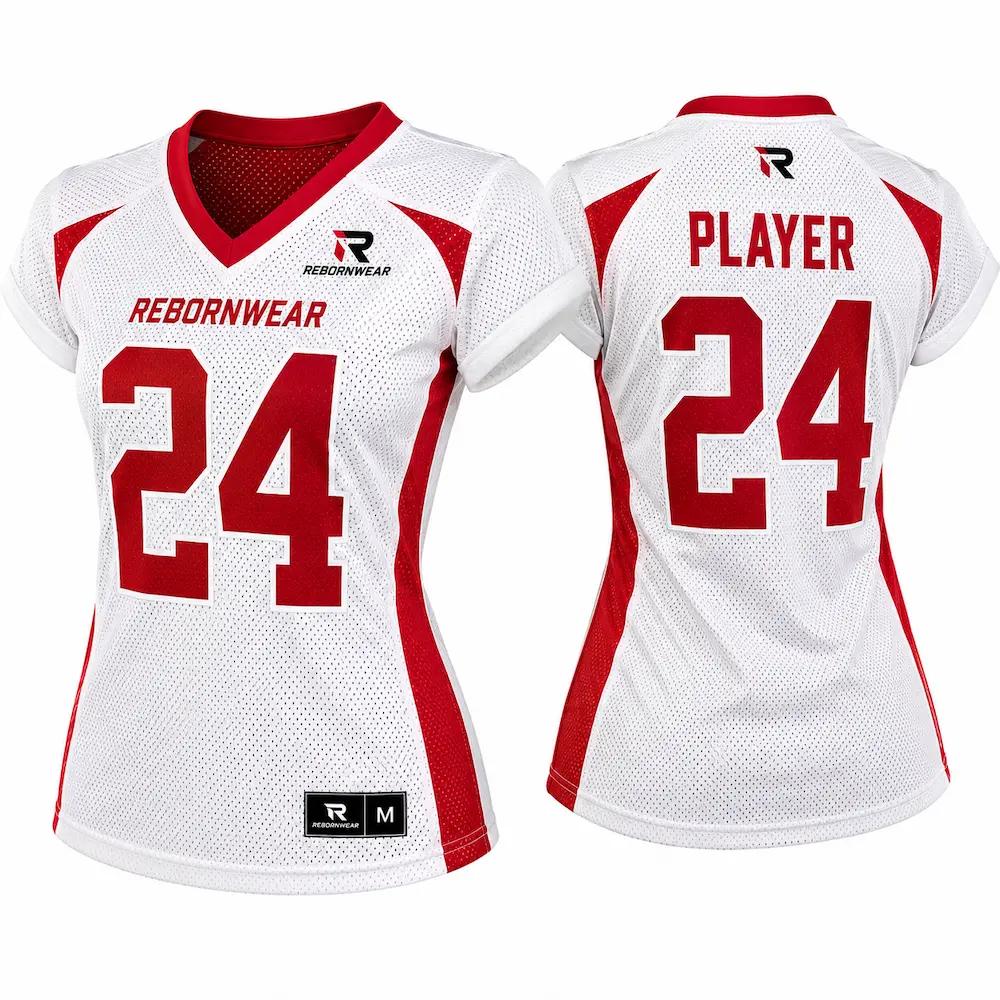 Custom women's football practice jersey by RebornWear