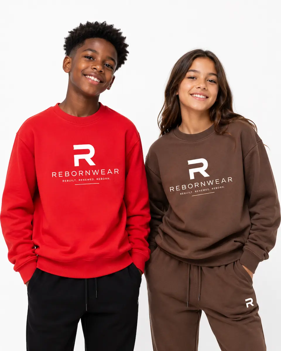 Custom youth sweatshirts manufacturer by RebornWear