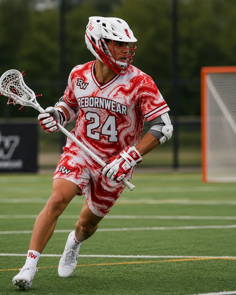 Custom men's field and box lacrosse uniform by RebornWear