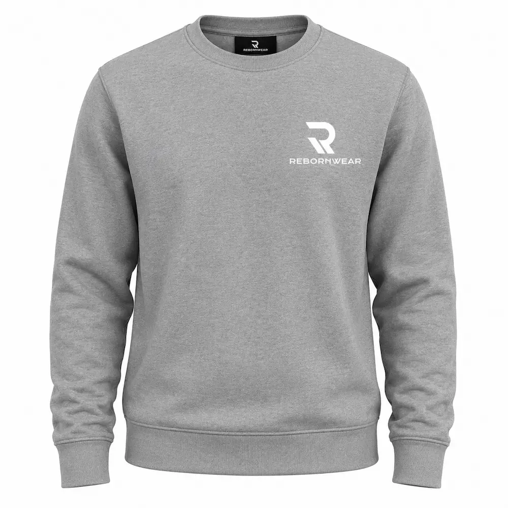 Custom men's crewneck sweatshirt manufacturer — RebornWear, Sialkot, Pakistan