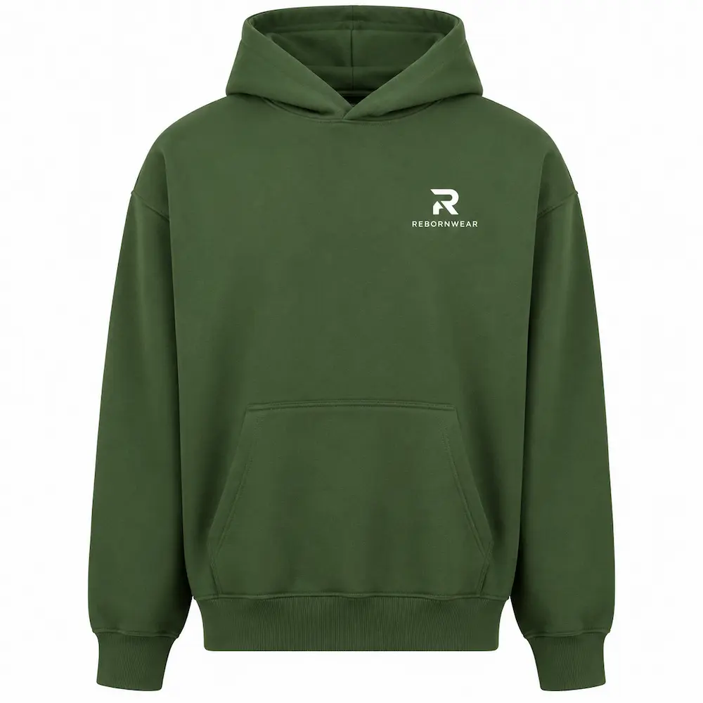 Custom men's oversized hoodie manufacturer — private label production by RebornWear in Sialkot, Pakistan
