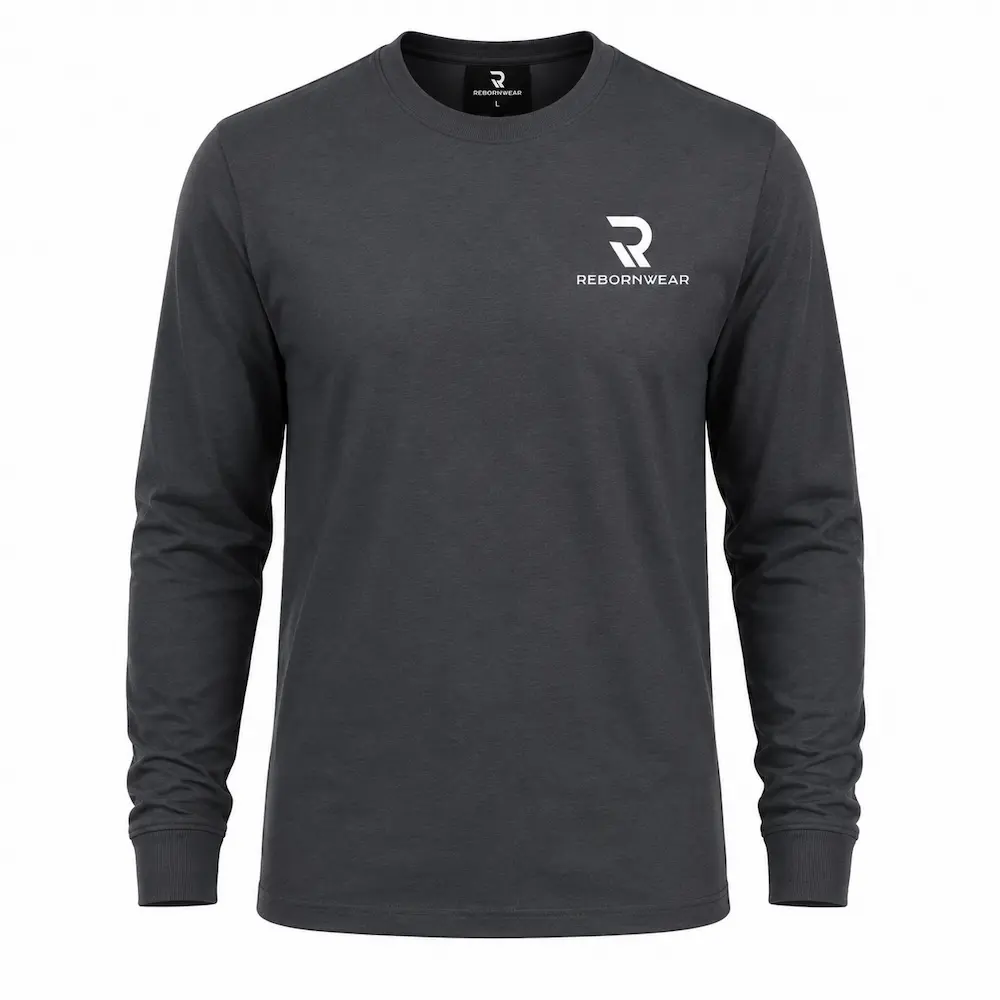Custom men's long sleeve t-shirt manufacturer — RebornWear, Sialkot, Pakistan
