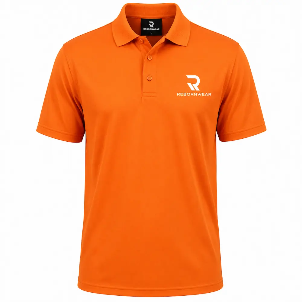 Custom men's polo t-shirt manufacturer — RebornWear, Sialkot, Pakistan