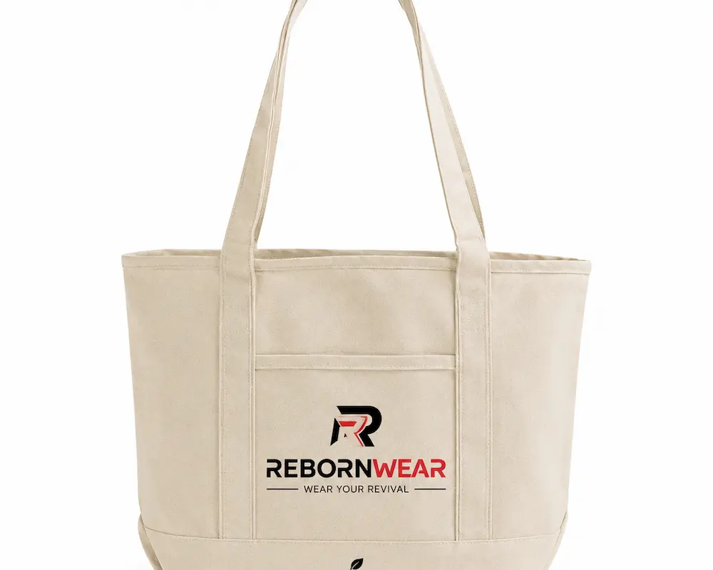 Non-woven polypropylene promotional tote bag by RebornWear