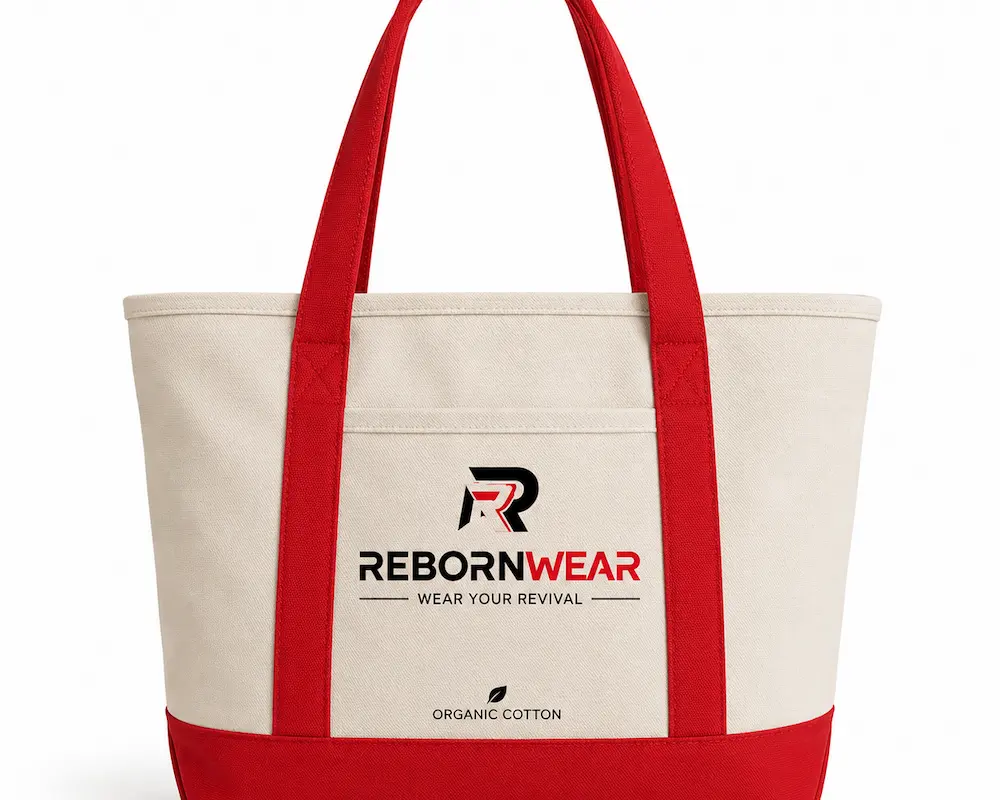 Recycled canvas tote bag by RebornWear