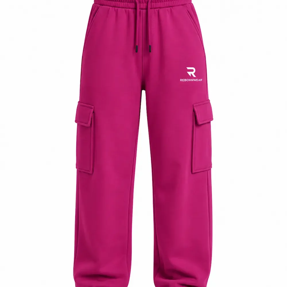 Custom women's cargo joggers manufacturer — RebornWear, Sialkot, Pakistan