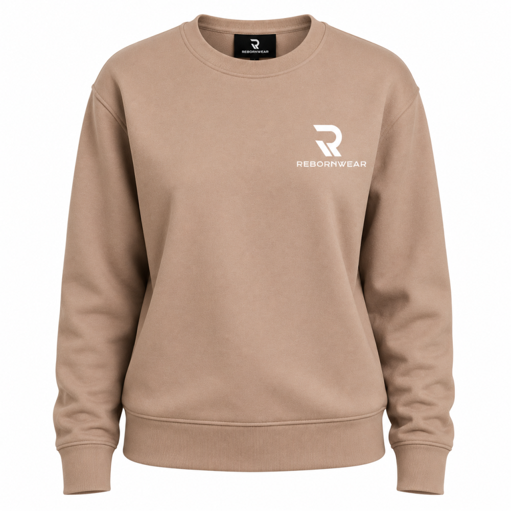 Custom women's crewneck sweatshirt manufacturer — RebornWear, Sialkot, Pakistan