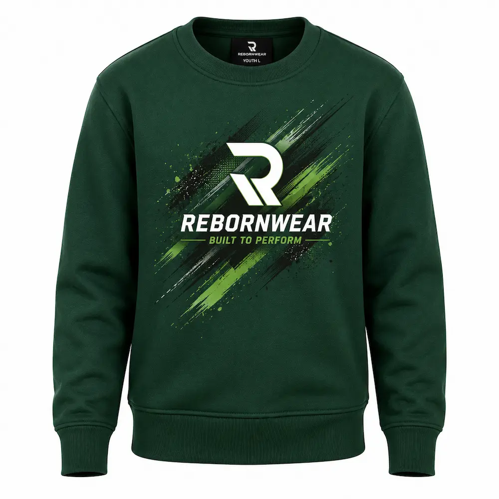 Custom youth graphic sweatshirt manufacturer — RebornWear, Sialkot, Pakistan