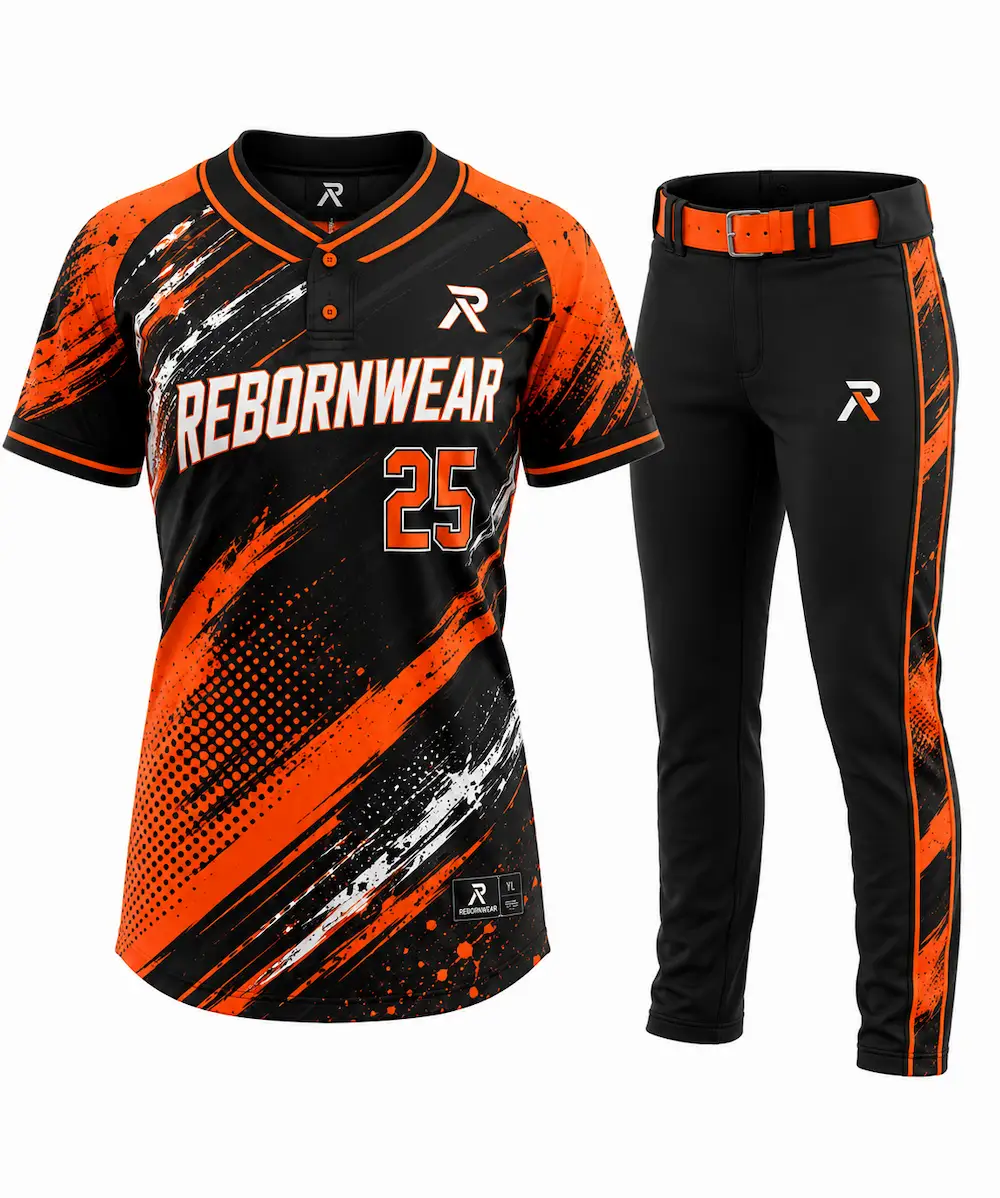 Youth custom softball uniform, sublimated jersey and pants for youth league team