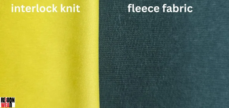 fleece and interlock fabric knit difference