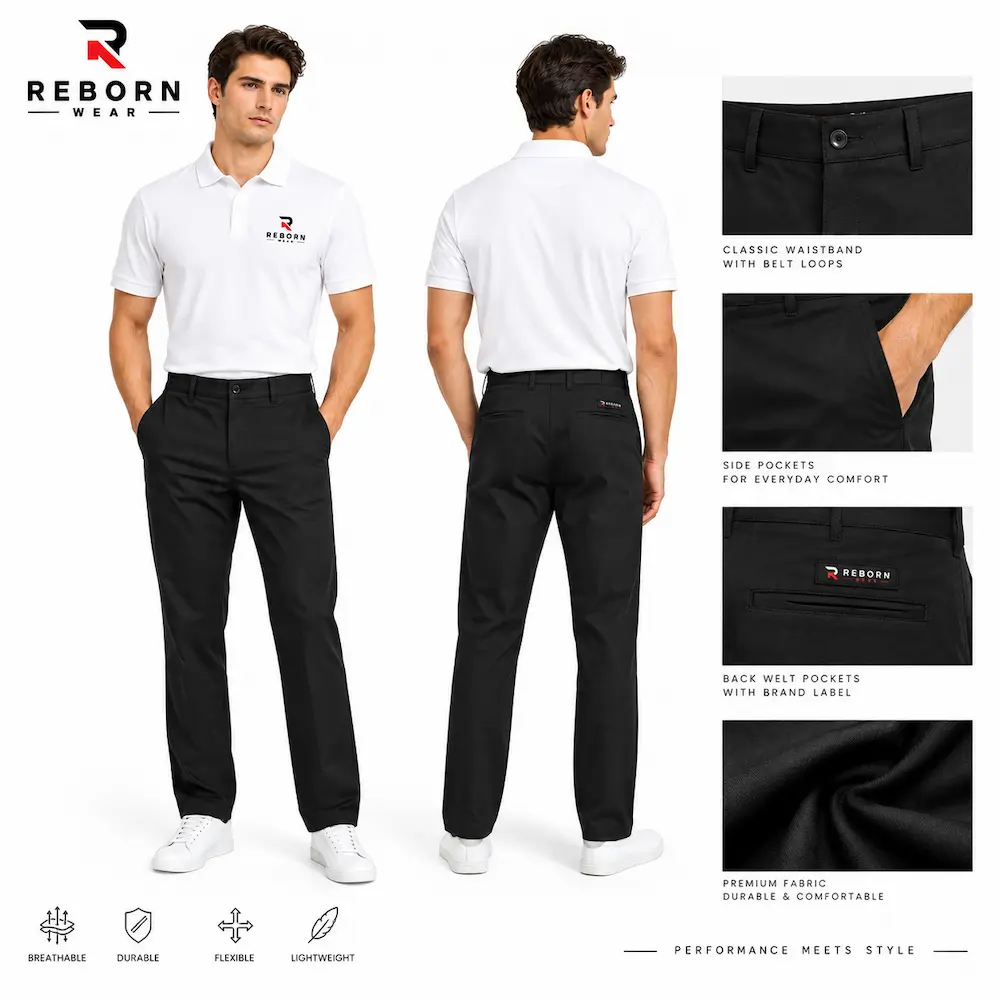 Men's Bowling Pants by RebornWear