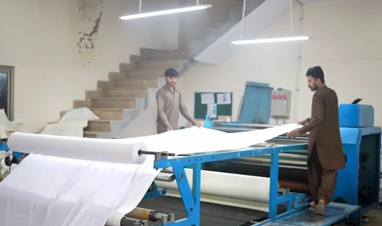 sublimation roll to roll heat transfering at rebornwear sialkot pakistan