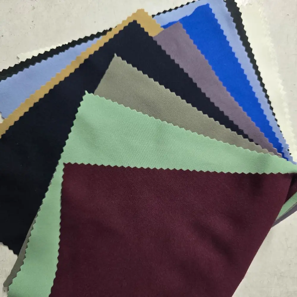 Standard 220 to 260 GSM breathable polyester spandex fabric swatch by RebornWear